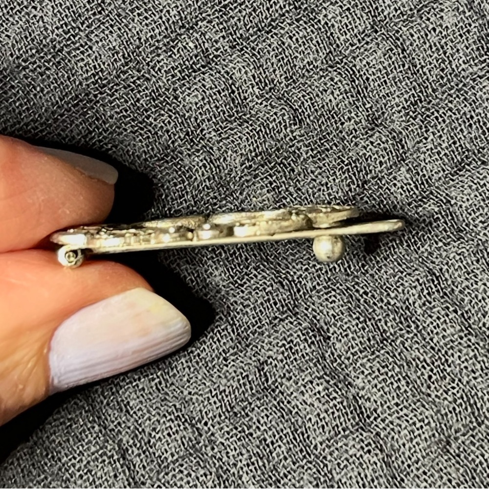 Silver Tone Diminutive Floral Vintage Hair Barrettes Cottagecore Goodness - Picture 4 of 6